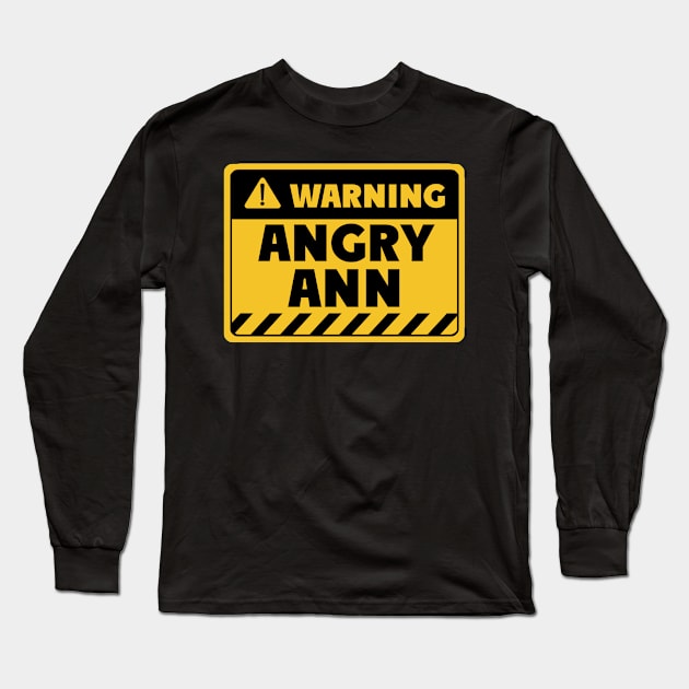 Angry Ann Long Sleeve T-Shirt by EriEri